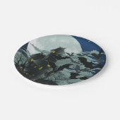 Borden op basis van een volle-moondocument voor th papieren bordje (Gekanteld)