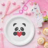 Borden op papier van Panda Papieren Bordje (Feest)