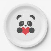 Borden op papier van Panda Papieren Bordje (Voorkant)