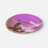 Borden Paarse Dachshund Paper Papieren Bordje (Gekanteld)