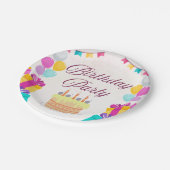 Borden papieren verjaardag bordje (Gekanteld)