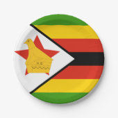 Borden, partij, sport, Zimbabwe Papieren Bordje (Voorkant)