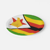 Borden, partij, sport, Zimbabwe Papieren Bordje (Gekanteld)