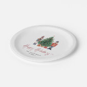 Borden Prettige feestdagen winterpapier Papieren Bordje (Gekanteld)