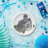 Borden rabbijn papieren bordje (Feest)