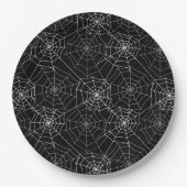 Borden-spinbanden met halloween-papier papieren bordje (Voorkant)