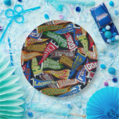 Borden Sportfan Pennant Pattern Papieren Bordje (Feest)