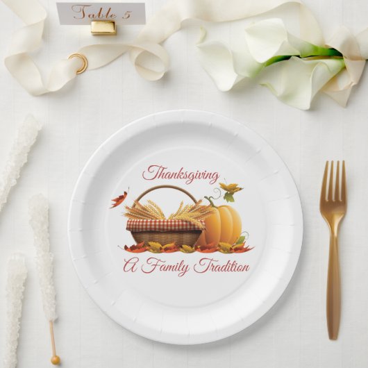 Borden Thanksgiving Papieren Bordje (Huwelijk)