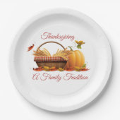 Borden Thanksgiving Papieren Bordje (Voorkant)