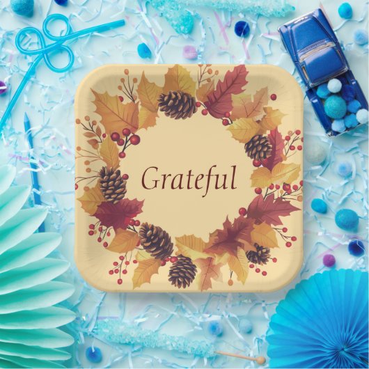 borden Thanksgiving Papieren Bordje (Feest)