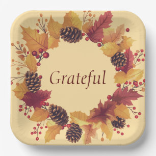 borden Thanksgiving Papieren Bordje