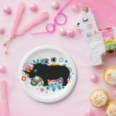 Borden van abstract Rijnpapier Papieren Bordje (Feest)