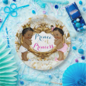 Borden van Afrikaanse prins of prinses Papieren Bordje (Feest)