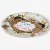 Borden van Afrikaanse prins of prinses Papieren Bordje (Gekanteld)