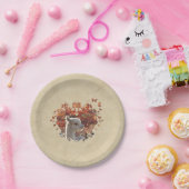 Borden van alpacapier papieren bordje (Feest)