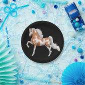 Borden van Amerikaans zadelrood verf Papieren Bordje (Feest)