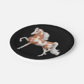 Borden van Amerikaans zadelrood verf Papieren Bordje (Gekanteld)