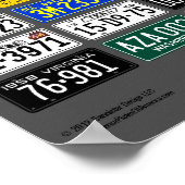 Borden van Amerikaanse poster - 1958 (Hoek)