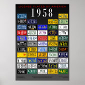 Borden van Amerikaanse poster - 1958 (Voorkant)