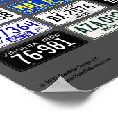 Borden van Amerikaanse poster - 1966 (Hoek)