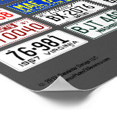 Borden van Amerikaanse poster - 1967 (Hoek)