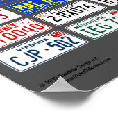 Borden van Amerikaanse poster - 1973 (Hoek)