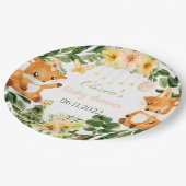 borden van baby shower fox papier papieren bordje (Gekanteld)