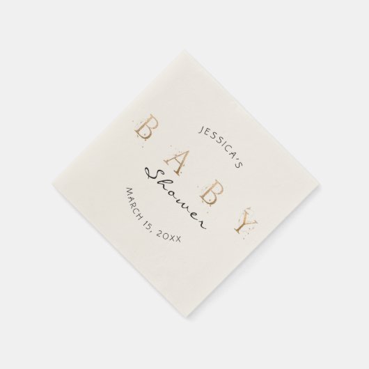 Borden van baby shower papier servet (Hoek)