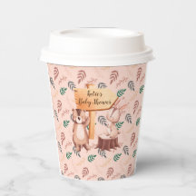 Borden van baby shower van bosgebieden, douwerdeco