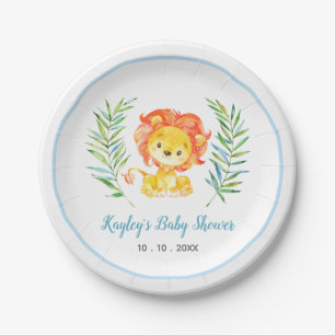 Borden van Baby shower van lion (Safari Animal) Papieren Bordje