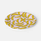 Borden van Bananas Paper Papieren Bordje (Gekanteld)