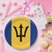 Borden van Barbados-vlagpapier Papieren Bordje (Feest)
