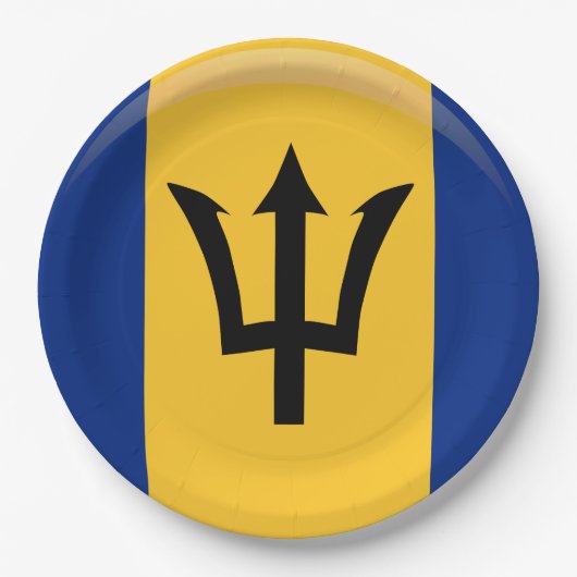 Borden van Barbados-vlagpapier Papieren Bordje (Voorkant)