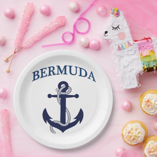 Borden van Bermuda Paper! Papieren Bordje (Feest)