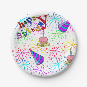 Borden van Birthday Paper Papieren Bordje