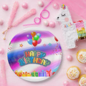 Borden van Birthday Paper Papieren Bordje (Feest)