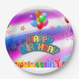 Borden van Birthday Paper Papieren Bordje