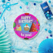 Borden van Birthday Paper Papieren Bordje (Feest)