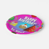 Borden van Birthday Paper Papieren Bordje (Gekanteld)