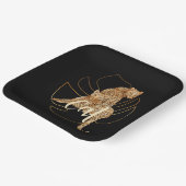 Borden van bladpapier papieren bordje (Gebogen)