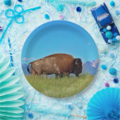 Borden van buffelpapier papieren bordje (Feest)