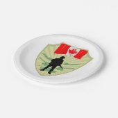 Borden van Canadese Soldaat Paper Papieren Bordje (Gekanteld)