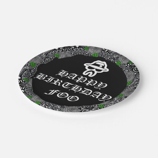 Borden van Cholo Theme Party Papieren Bordje (Gekanteld)