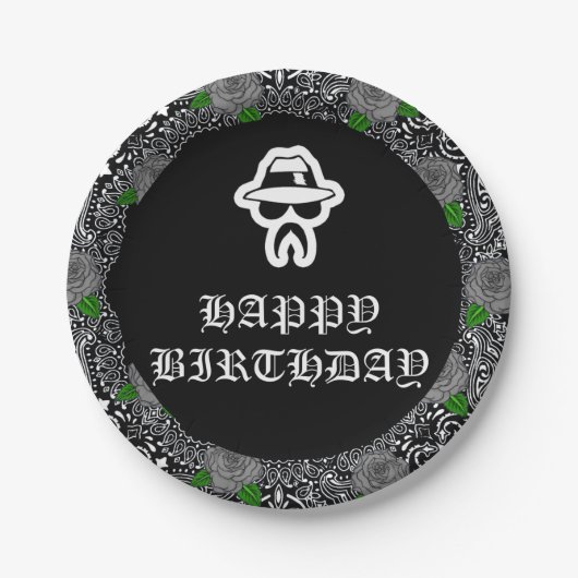 Borden van Cholo Theme Party Papieren Bordje (Voorkant)