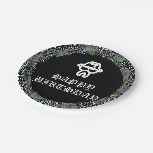 Borden van Cholo Theme Party Papieren Bordje (Gekanteld)