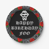 Borden van Cholo Theme Party Papieren Bordje (Voorkant)