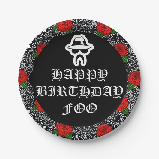 Borden van Cholo Theme Party Papieren Bordje (Voorkant)