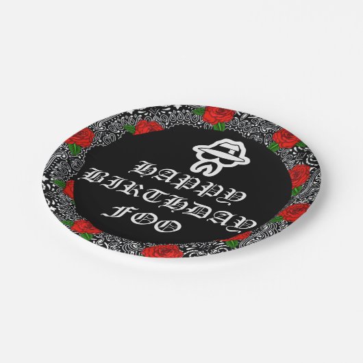 Borden van Cholo Theme Party Papieren Bordje (Gekanteld)