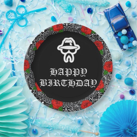 Borden van Cholo Theme Party Papieren Bordje (Feest)