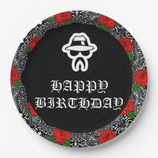 Borden van Cholo Theme Party Papieren Bordje (Voorkant)
